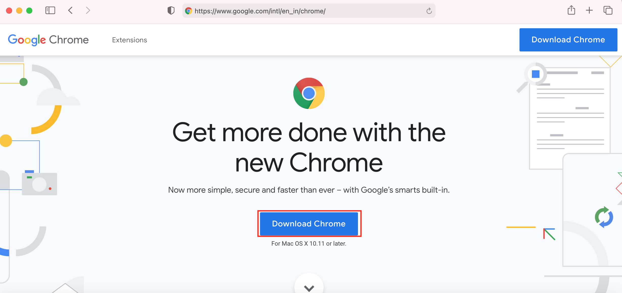 Downlog Google Chrome on Mac