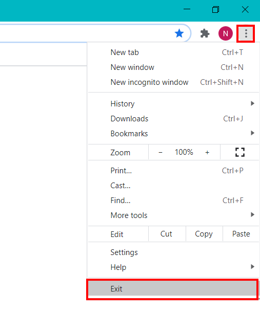 How to Close all Google Chrome Windows in Windows System