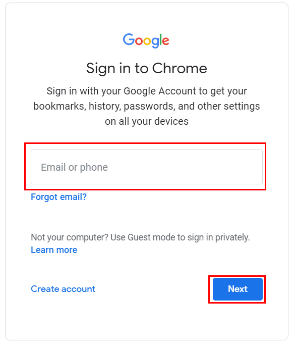 sign in to chrome to sync