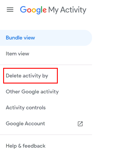 Delete activity by