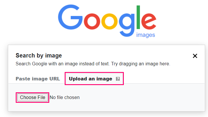 Google Search Image by upload image