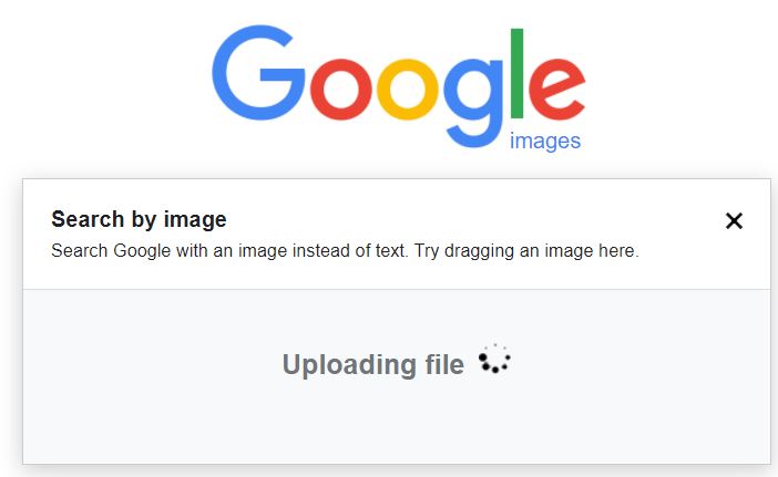 uploading file for google image search