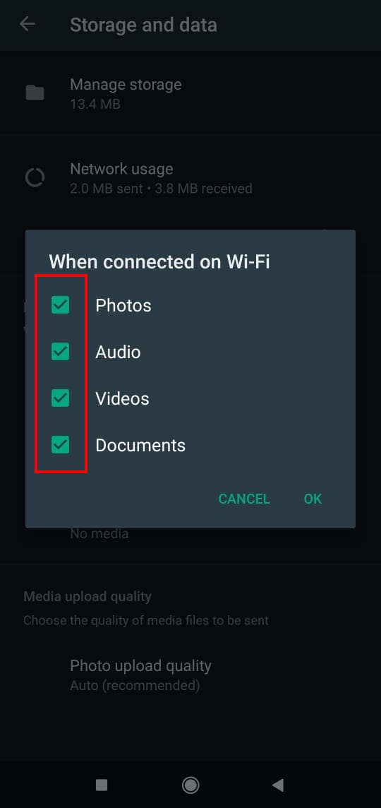 Disable disappearing messages for media