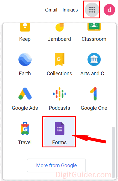 Forms from Google Apps