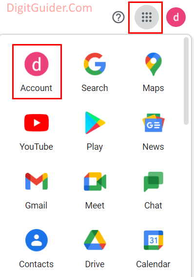 Google Account under Google Apps
