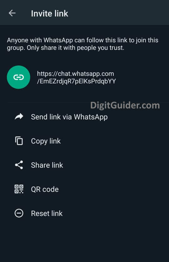 Invite to WhatsApp group via links