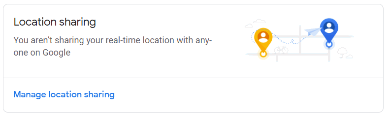location sharing on Google