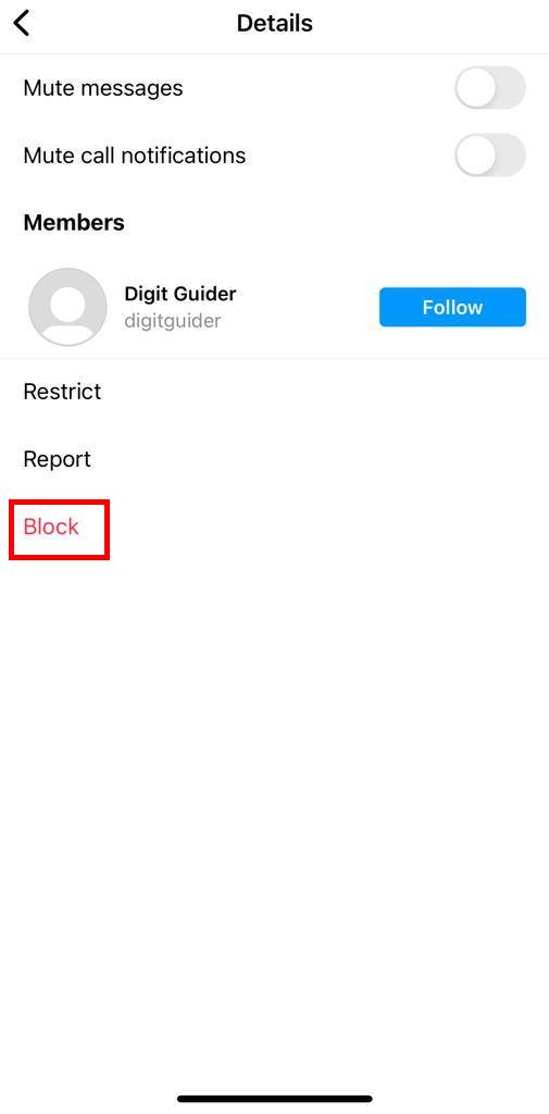 How to Block user on Instagram account from iPhone