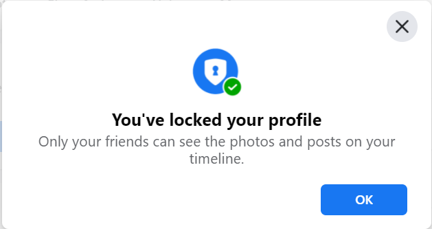Locked your profile