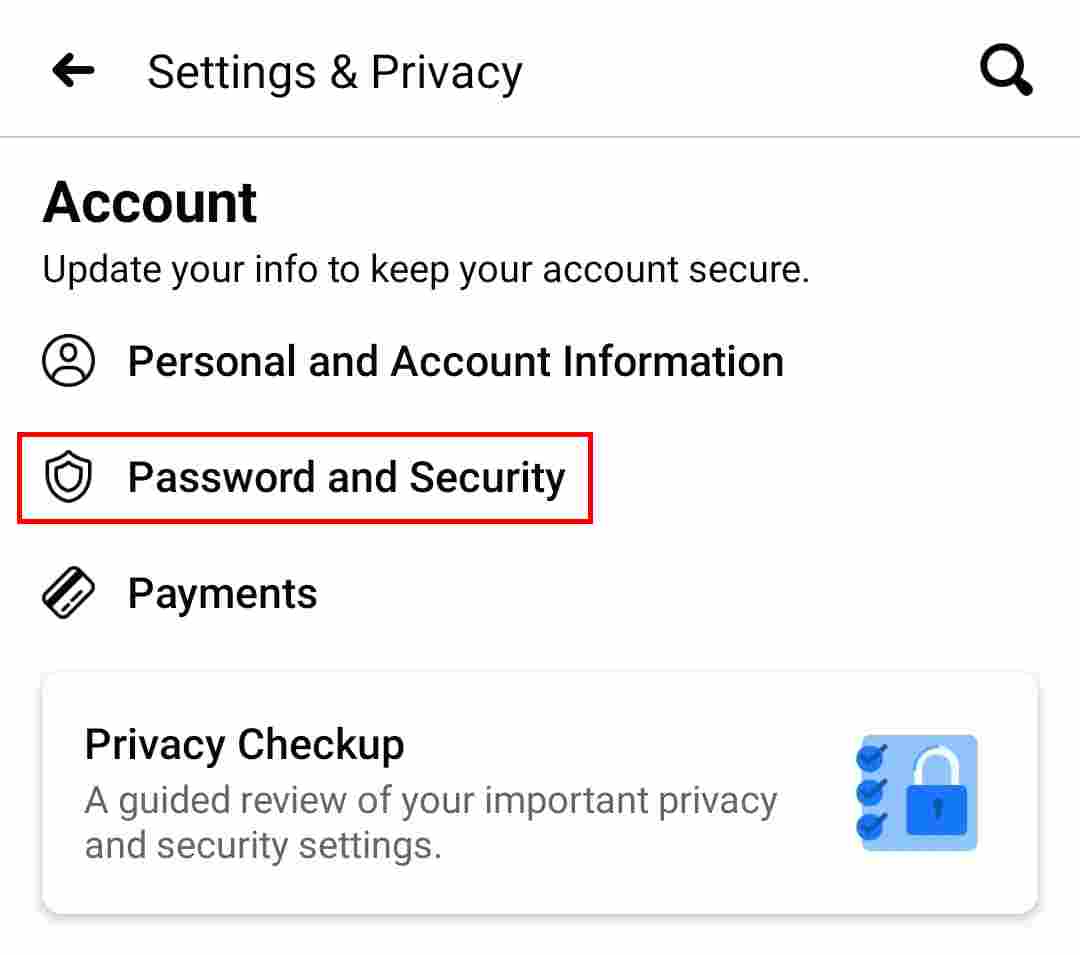Password and Security on Android App