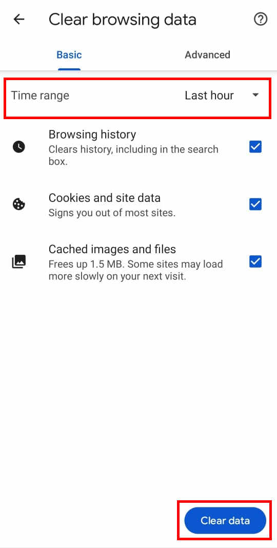 Clear browsing History from Android Chrome App