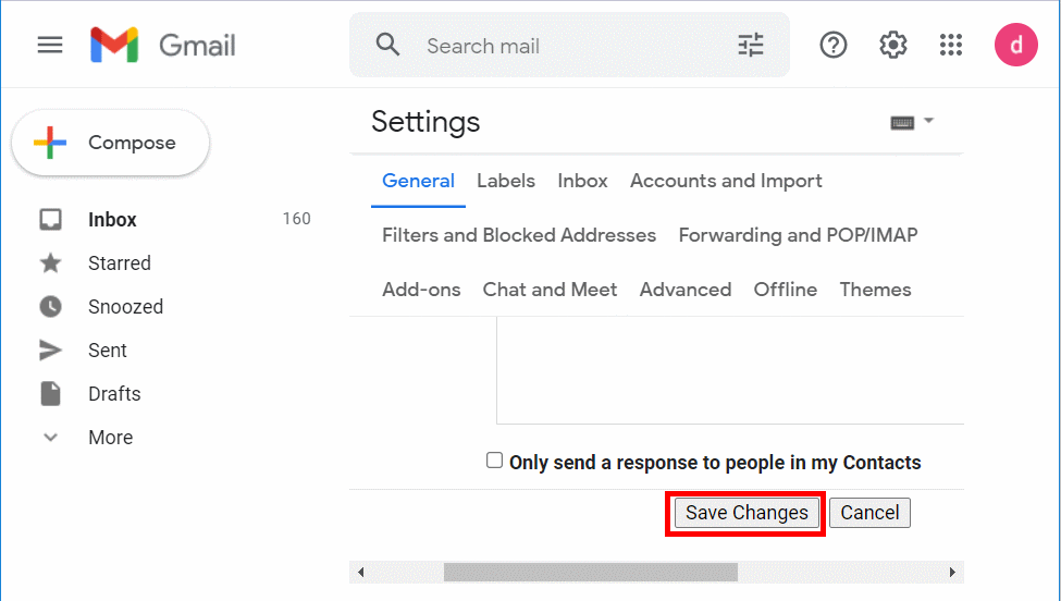 Save Signature details in Gmail account