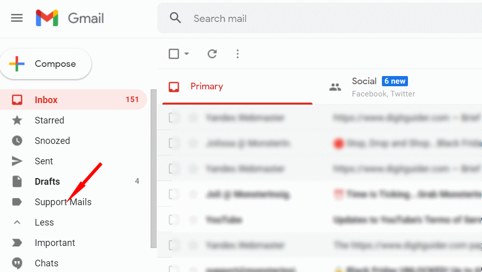 View Labels in Gmail