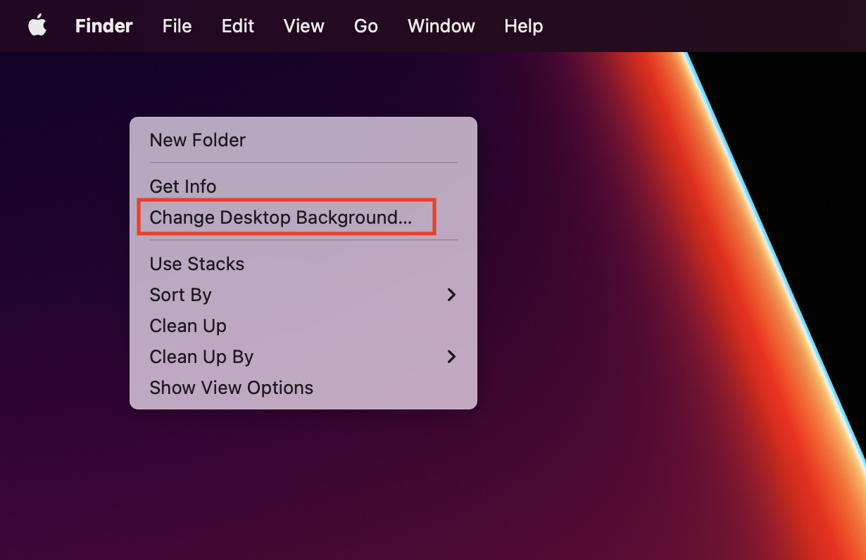 Change Desktop Background on Mac