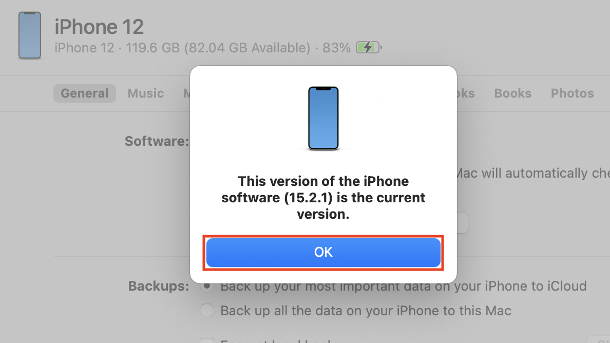 Version of the iPhone Software
