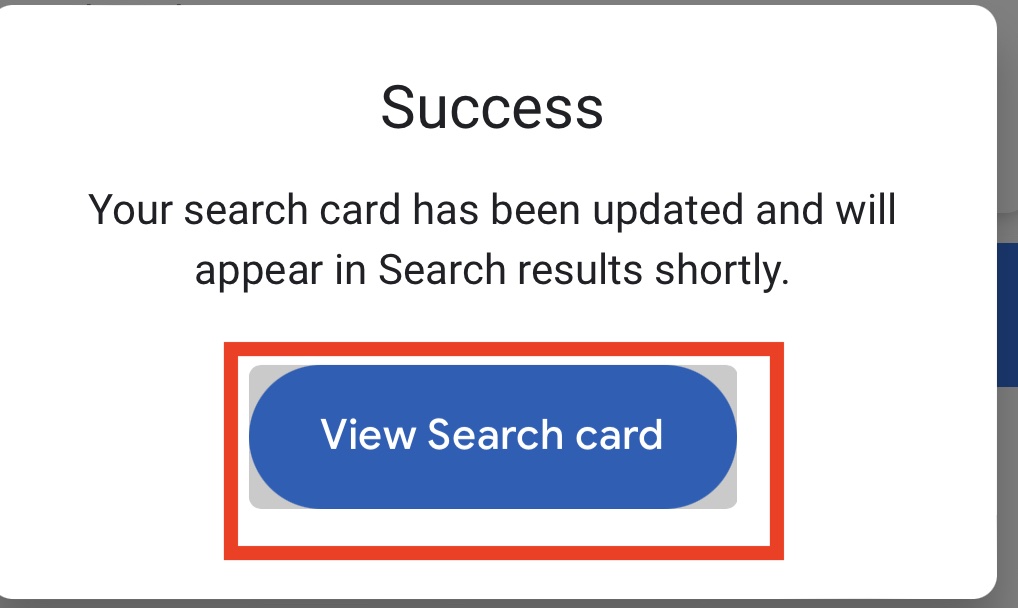 View search Card