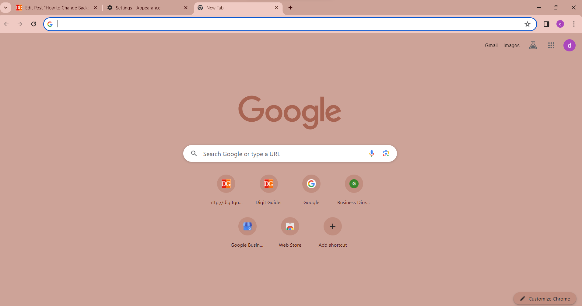 How to Change Background on Google Chrome